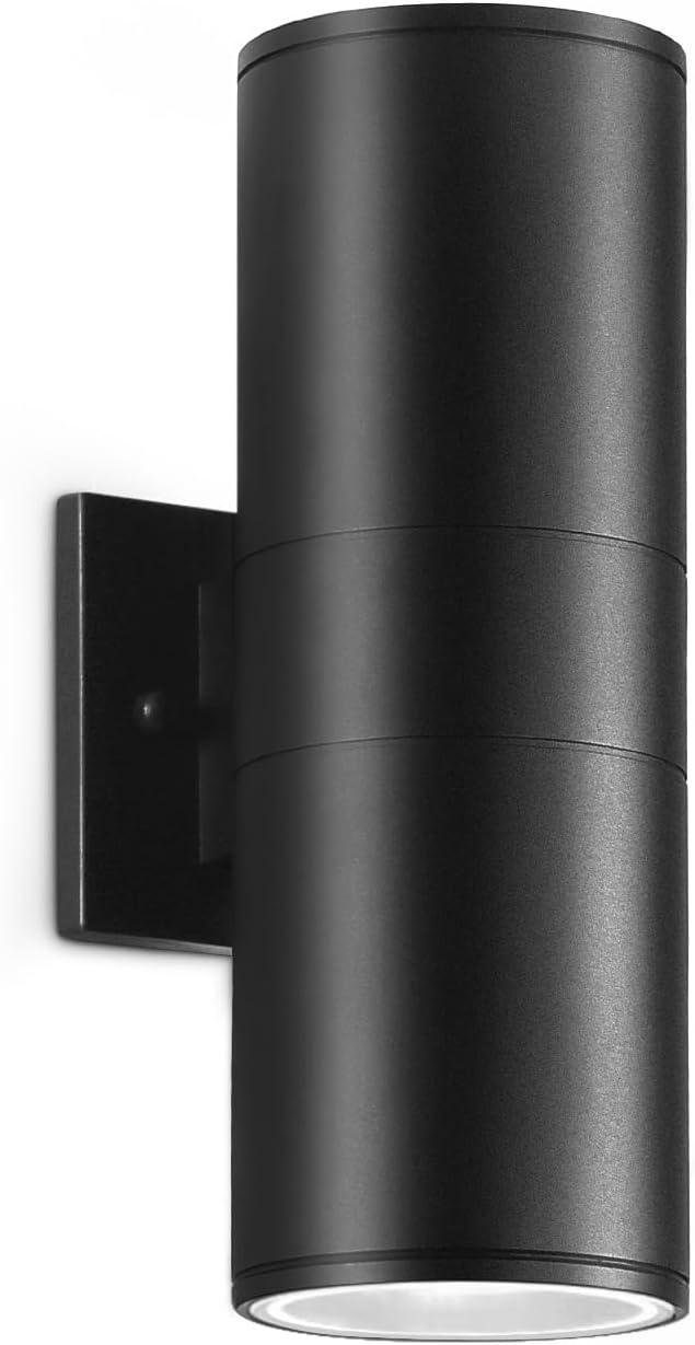 Modern RGB Outdoor Light, 2700K-6500K Ambience Outdoor Wall Sconce Color Changing, Wifi App Control Up Down Lights, Smart Exterior Wall Light For House Porch, Works With Alexa Google Assistant