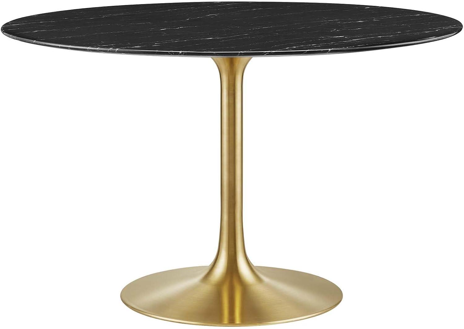 Modway Lippa Bar Table, Artificial Marble Round Top, by Modway | Wayfair