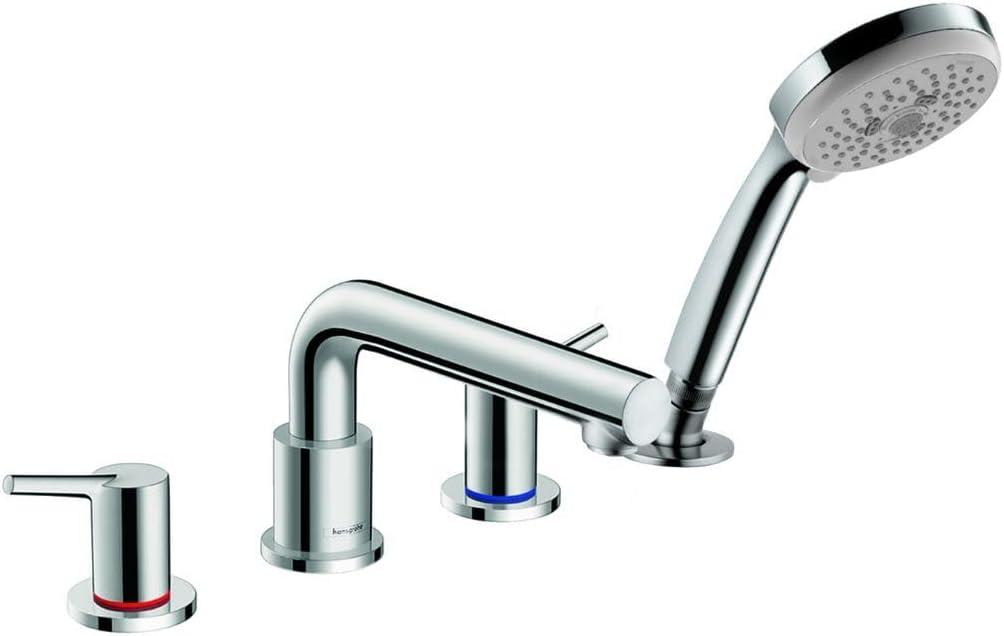 Talis S Double Handle Deck Mounted Roman Tub Faucet Trim with Diverter and Handshower