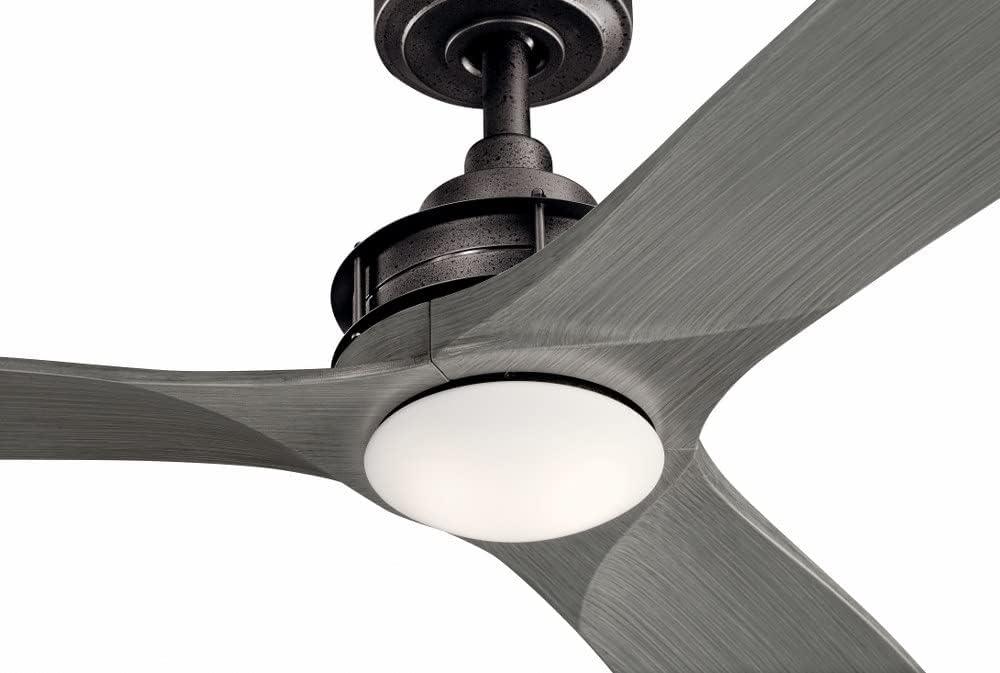 Kichler 300356 Ried 56" 3 Blade Indoor / Outdoor Ceiling Fan - Anvil Iron