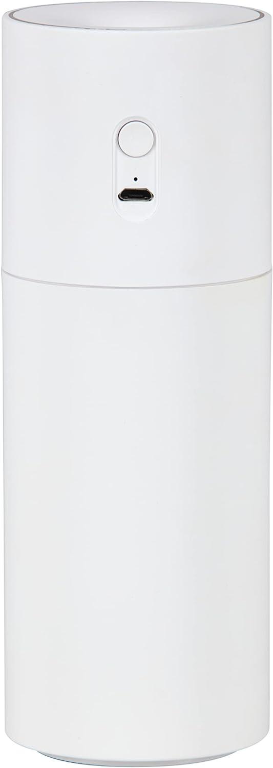 Homedics Portable Ultrasonic Humidifier, Cordless, Desktop, Travel, up to 10-Hour Runtime, Visible Quiet Cool Mist, White
