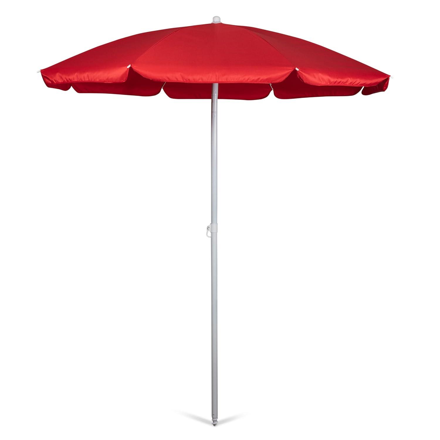 Arlmont & Co. Edwin 5.5 ft Outdoor Canopy Sunshade Beach Umbrella and Small Patio Umbrella