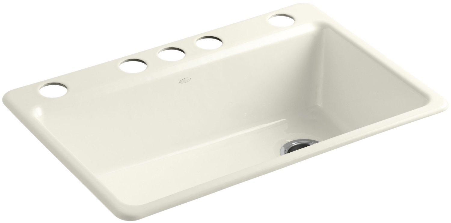 Riverby 33" x 22" x 9-5/8" Under-Mount Single-Bowl Kitchen Sink with Accessories
