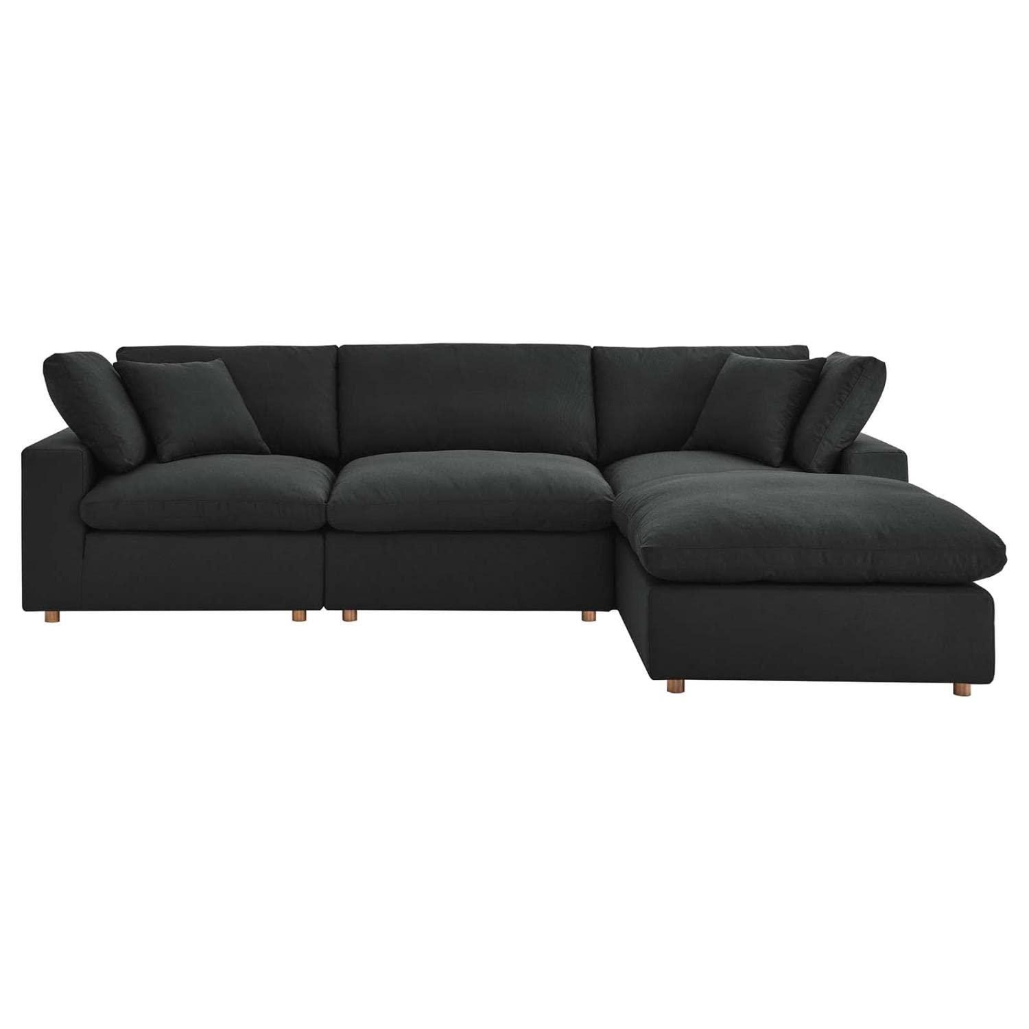 Commix Down Filled Overstuffed 4 Piece Sectional Sofa Set-EEI-3356
