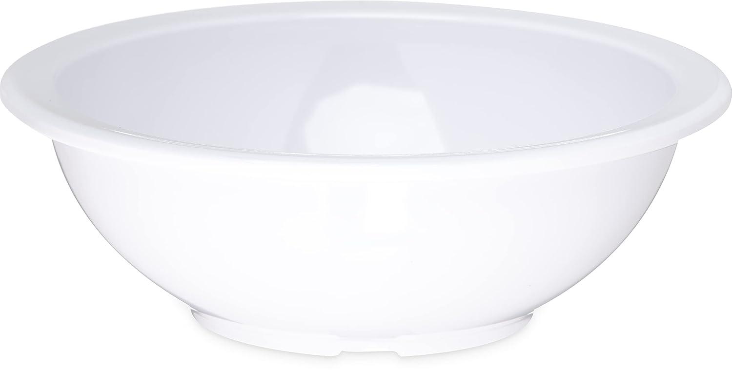 White 16-Ounce Melamine Soup and Chowder Bowl