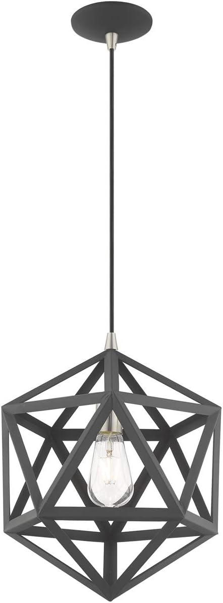 Livex Lighting Ashland 1 - Light Pendant in  Scandinavian Gray