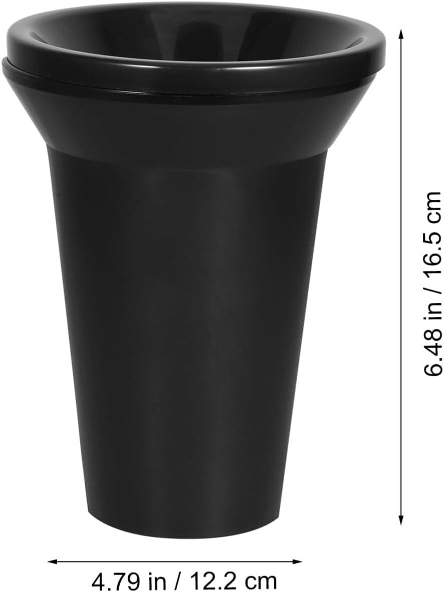 True Spittoon Plastic Wine Tasting Dump Bucket in Black
