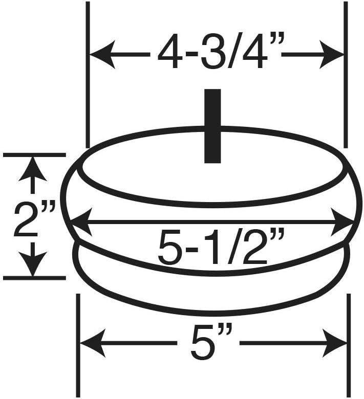 Unfinished Solid Hardwood Round Bun Foot with Bolt