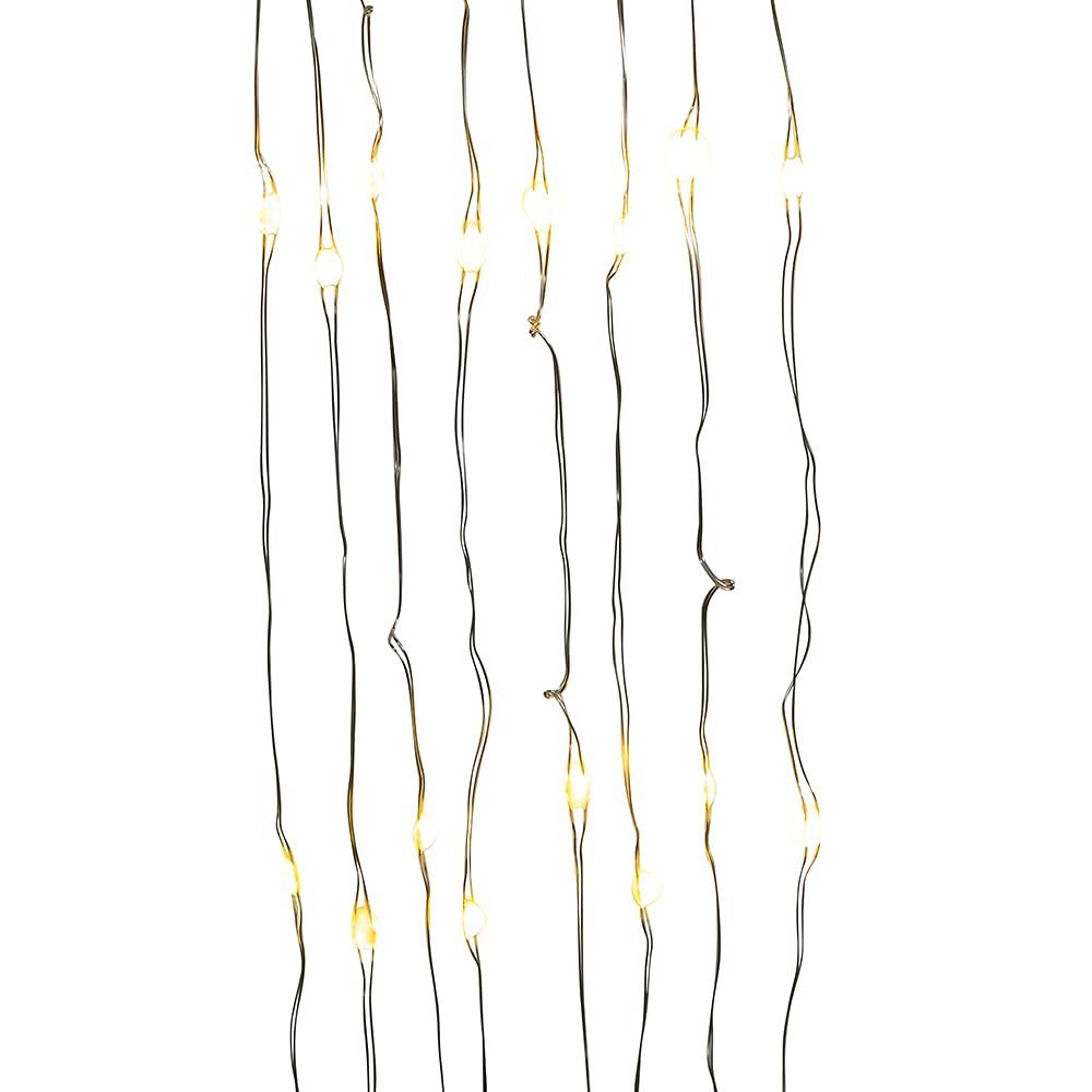 50-Light Warm White Battery Operated LED Christmas Tree Lights