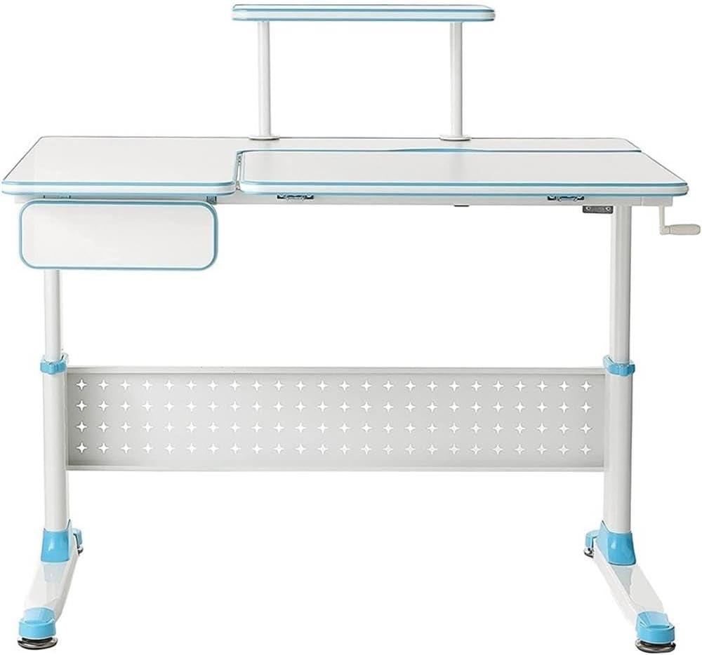 ApexDesk Little Soleil DX 43 W Children's Height Adjustable Study Desk Blue