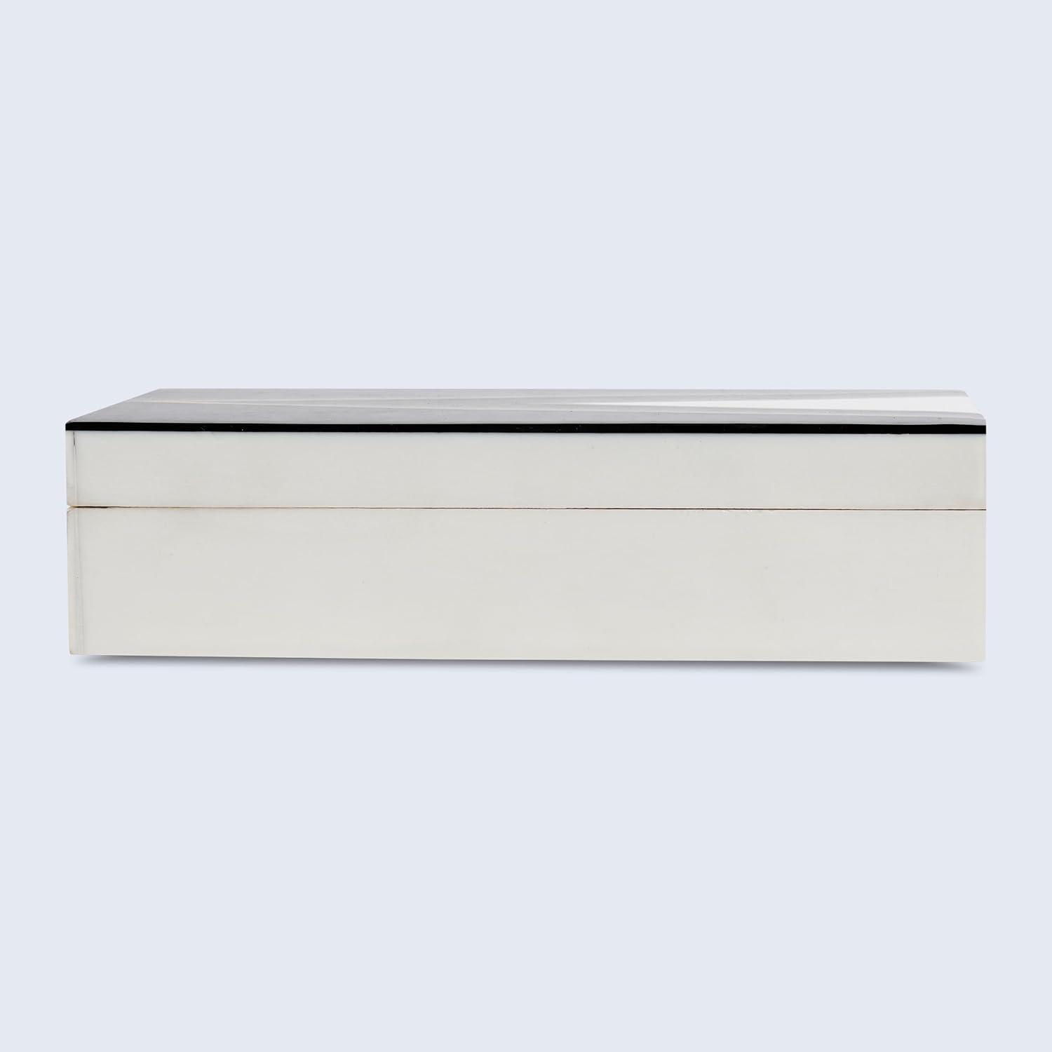 HANDICRAFTS HOME 10x4.5x2.5 Decorative Box Handmade Storage Organizer Boxes with Lids Keepsake Gift Trinket Box Display Box, Kept Dapper Gent