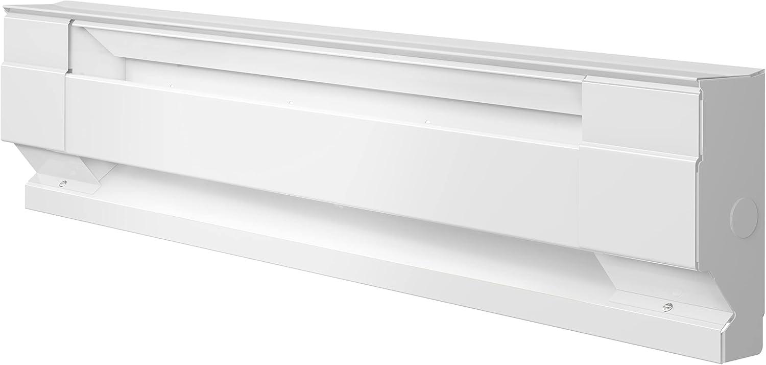 Nestora F Series 30" Electric Baseboard Heater (Model: 2F500-1W Part: 05530), 1710 BTU, 120 Volt, 500 Watt, White