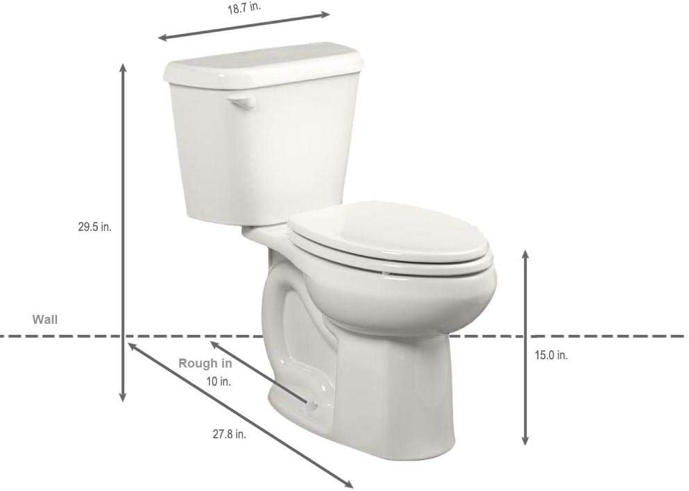 White Elongated High Efficiency Free Standing Toilet