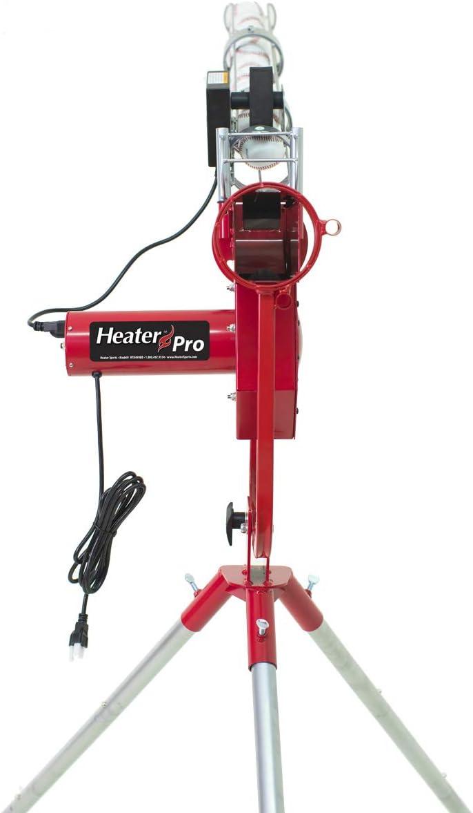 Heater Pro Curve Pitching Machine with BONUS Ball Feeder