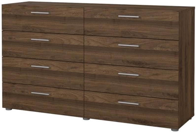 Tvilum Austin 8 Drawer Double Dresser, Walnut