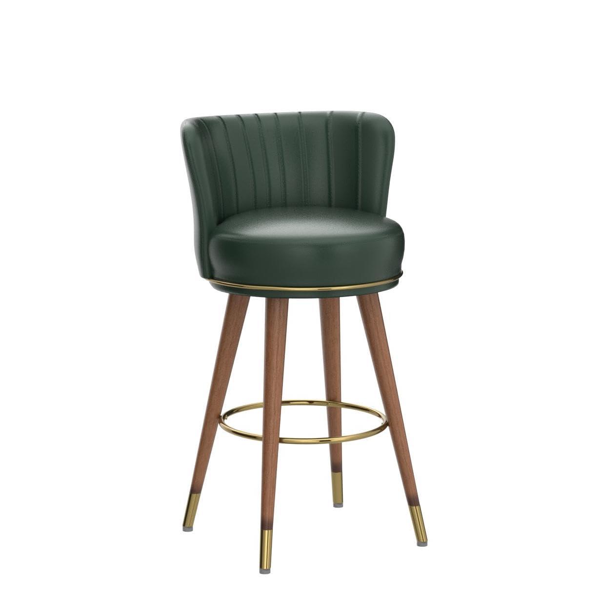 Everly Quinn Anneli Swivel 24'' Swivel Counter Height Bar Stools Counter Stools for Kitchen Island