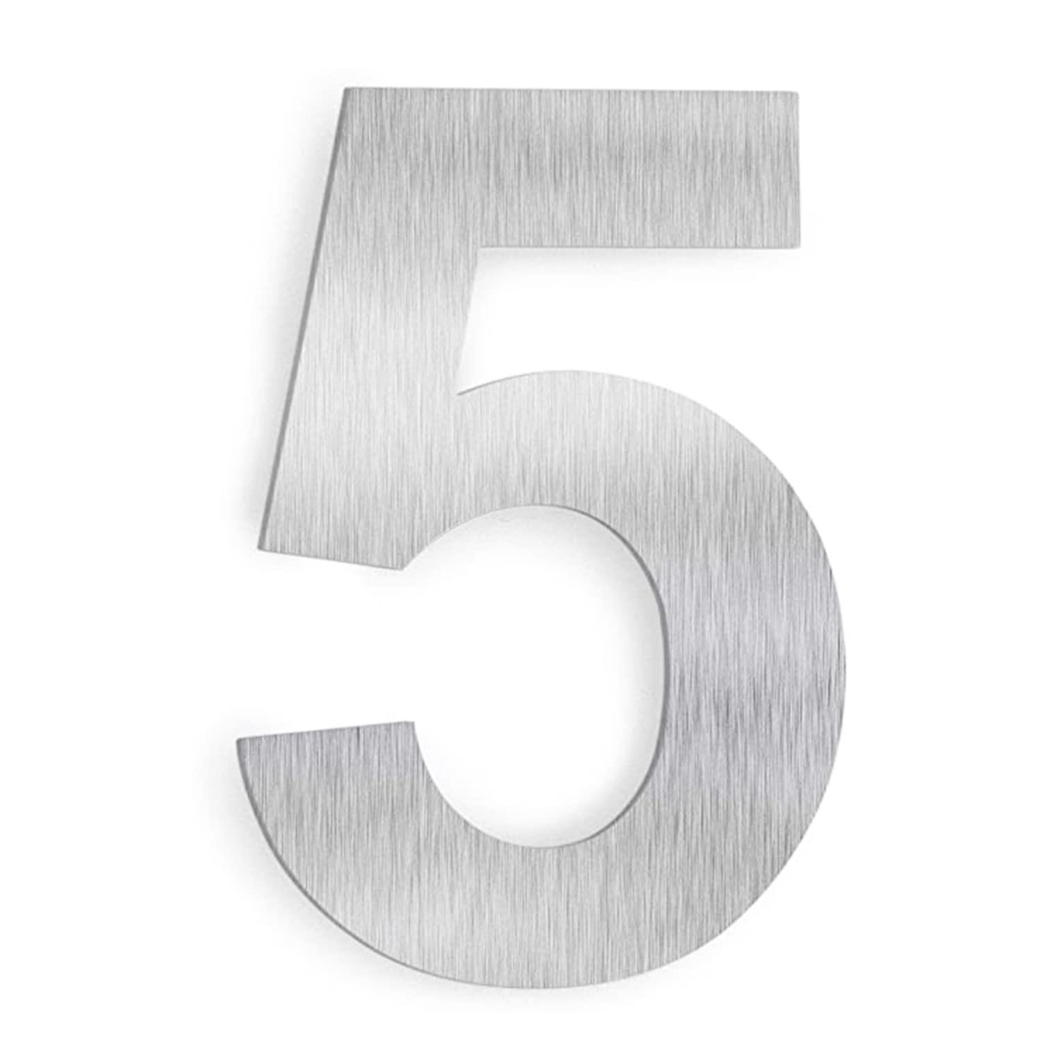 Barton Barton 6-Inch Floating Mount Steel House Number for Address Sign (Black)