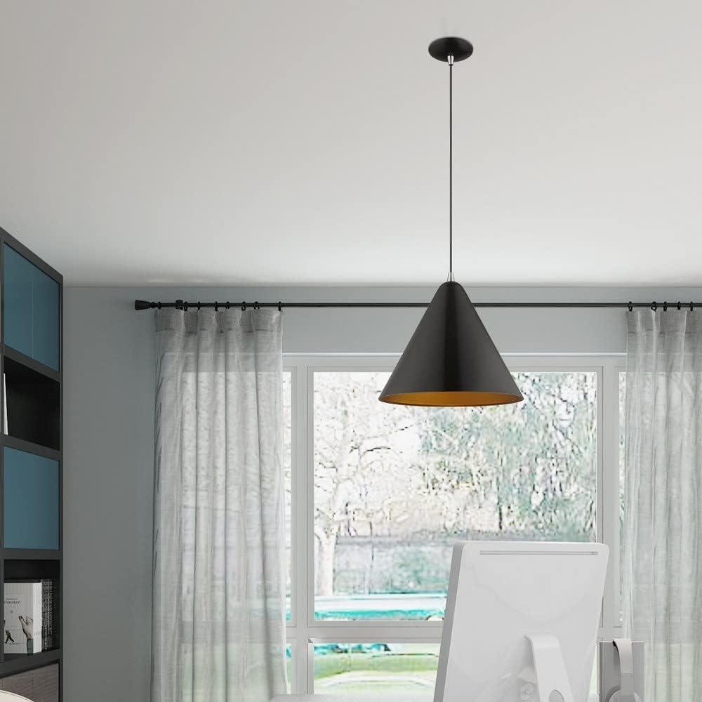 Livex Lighting Dulce 1 - Light Pendant in  Brushed Aluminum/Polished Chrome