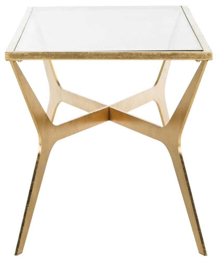 Edythe Coffee Table - Gold/Clear - Safavieh