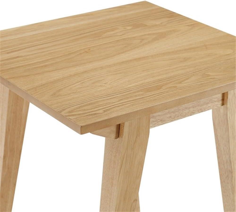 Minimalist Solid Wood Accent Side Table - English Oak