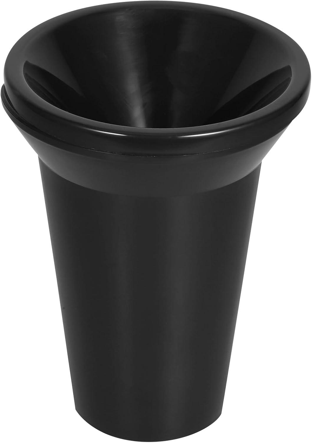 True Spittoon Plastic Wine Tasting Dump Bucket in Black