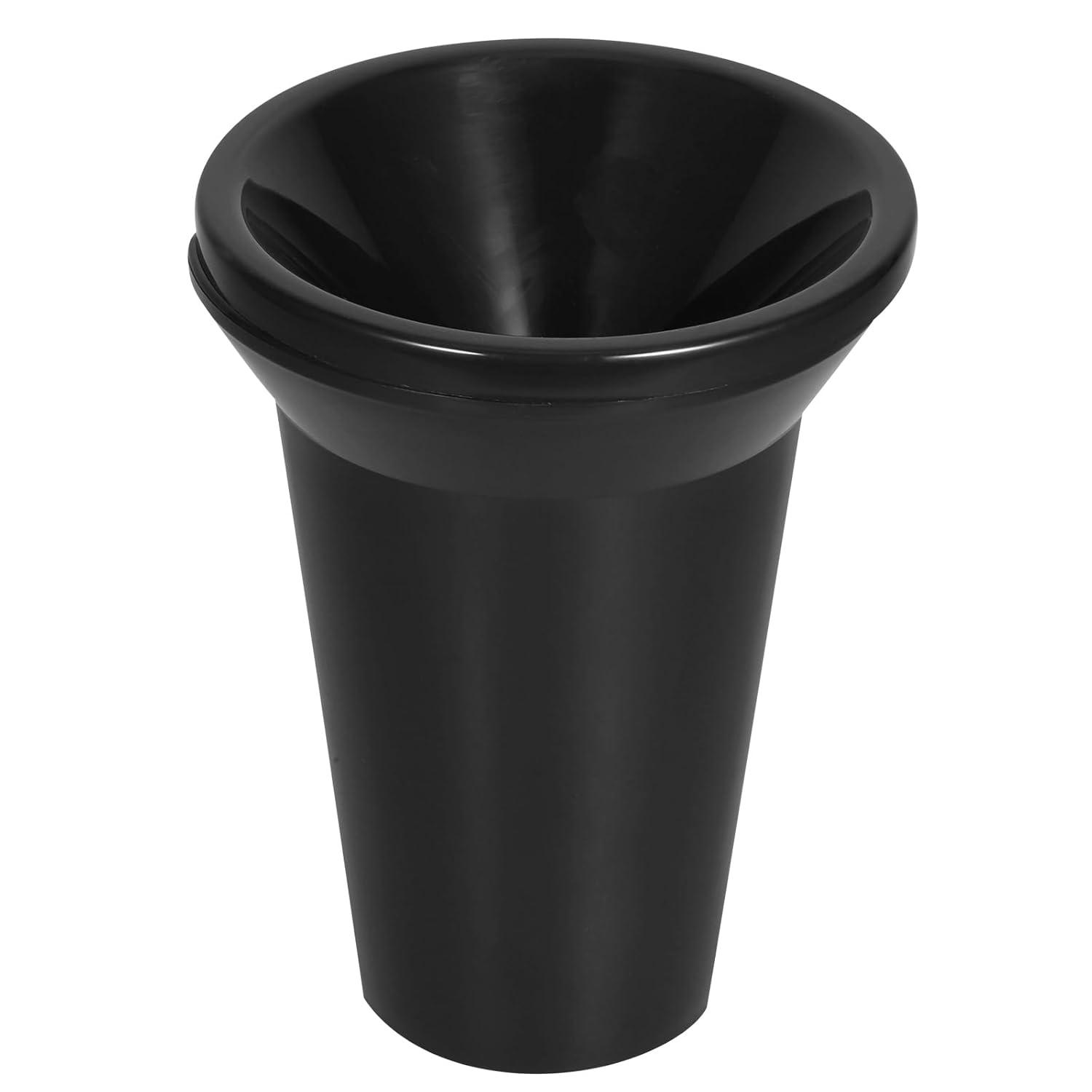 True Spittoon Plastic Wine Tasting Dump Bucket in Black