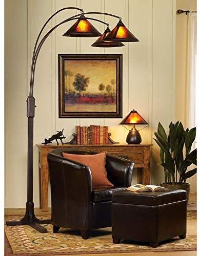 Cal Lighting 40W X 2 Mica Table Lamp - Rust