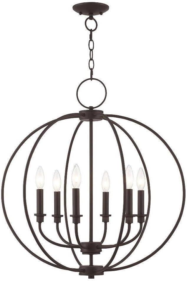 Livex Lighting Milania 6 - Light Chandelier in  Bronze