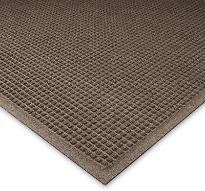 M + A Matting M+A Matting WaterHog Squares Fashion Mat Universal Cleated 3' x 5' Dark Brown