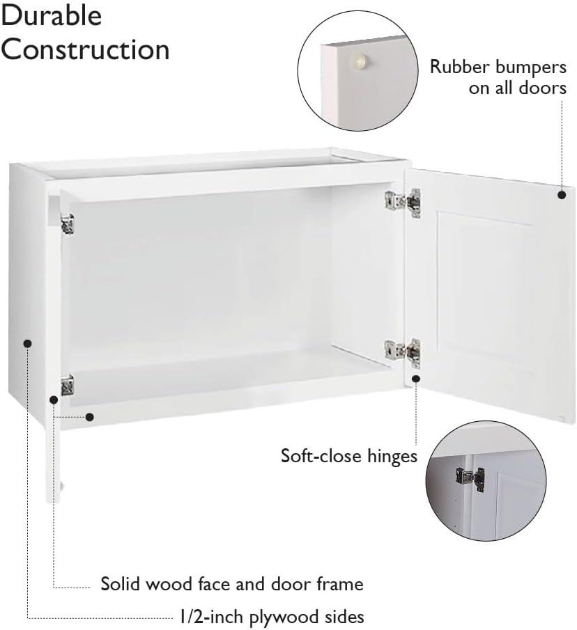 Design House Design House Brookings (Ready-to-Assemble) Shaker Style Wall Kitchen Cabinet