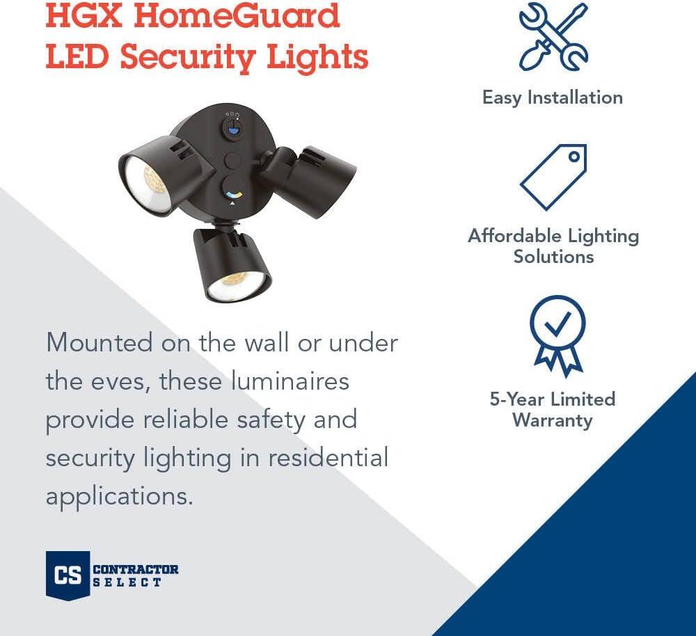 Lithonia Lighting Hgx Led 3Rh Alo Sww2 120 Pe Contractor Select Hgx Triple Light 7-3/4"