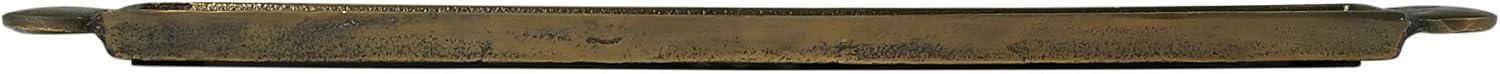 Creative Co-Op Vintage Decorative Narrow Aluminum Tray, Antique Gold Finish