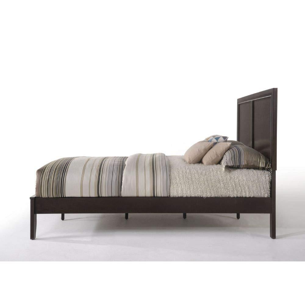 Acme Furniture Madison Queen Panel Bed in Espresso Rubberwood, Multiple Sizes