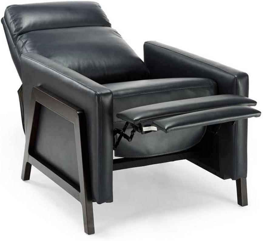 Comfort Pointe Maxton Press-Back Recliner Caramel: Mid-Century Modern, Faux Leather, High Back, Pocketed Coil Seating