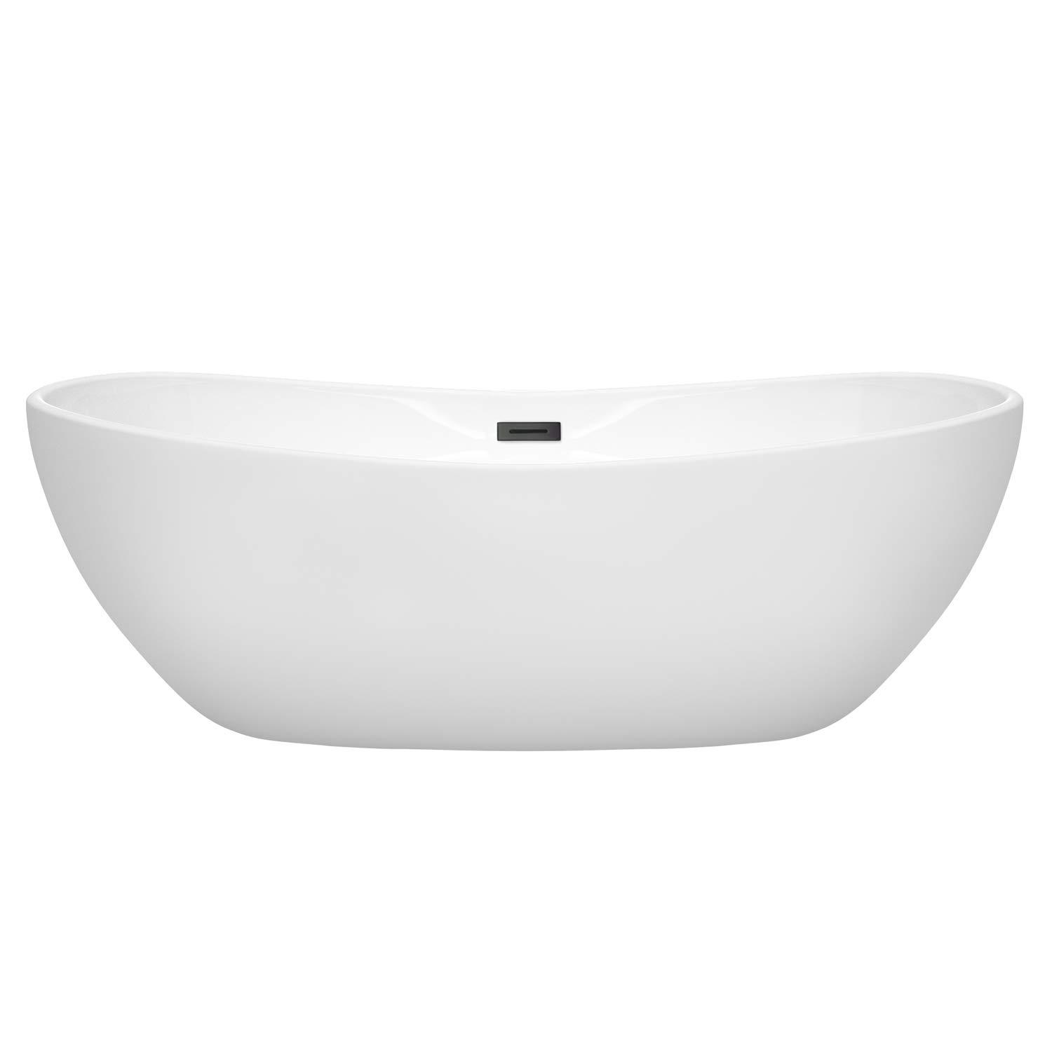 Rebecca 70'' x 32'' Freestanding Soaking Acrylic Bathtub