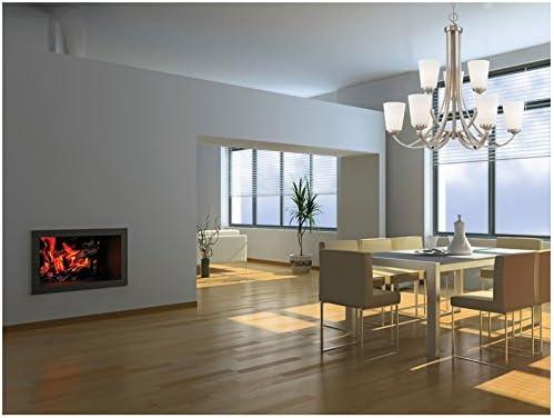 Tocador de Baño Overland Park de 4 Luces en Níquel Cepillado