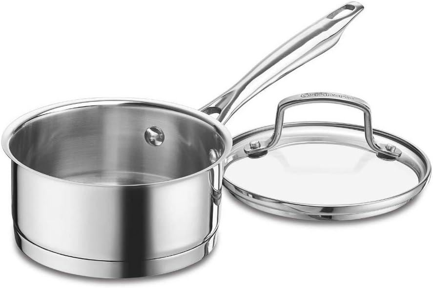 Cuisinart Stainless Steel 1-Quart Saucier with Glass Lid