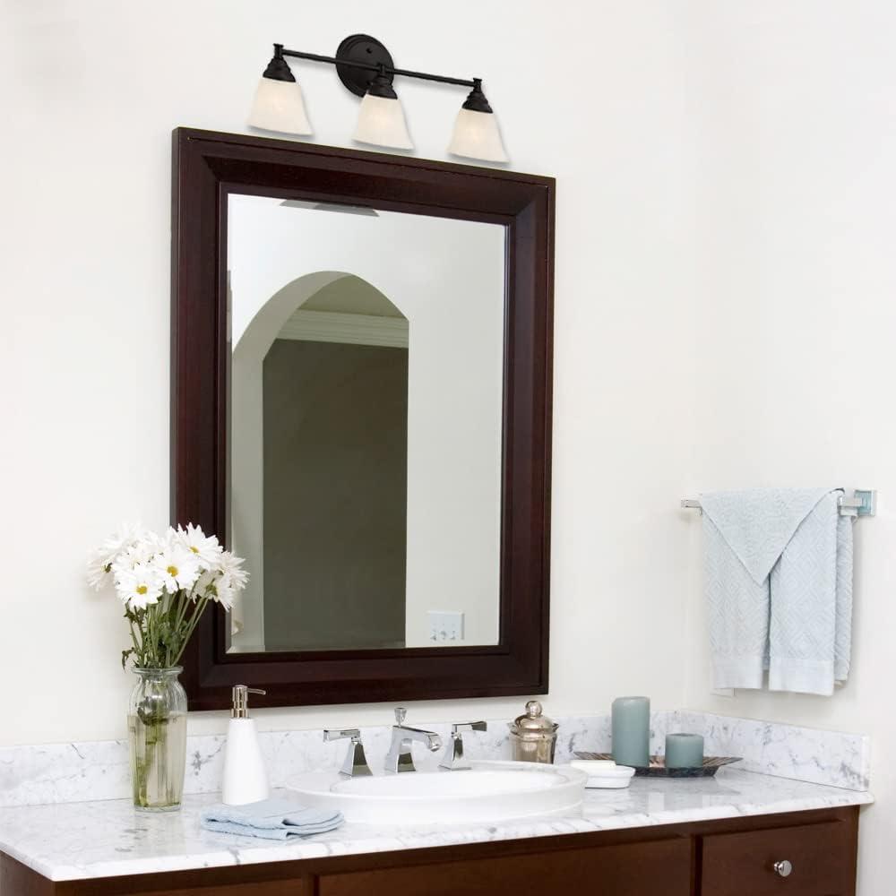 Kendall 23.25" Bronze 3-Light Bathroom Vanity Fixture