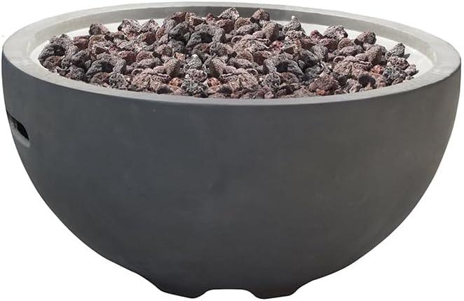 Modeno Nantucket 27" Liquid Propane Concrete Fire Bowl