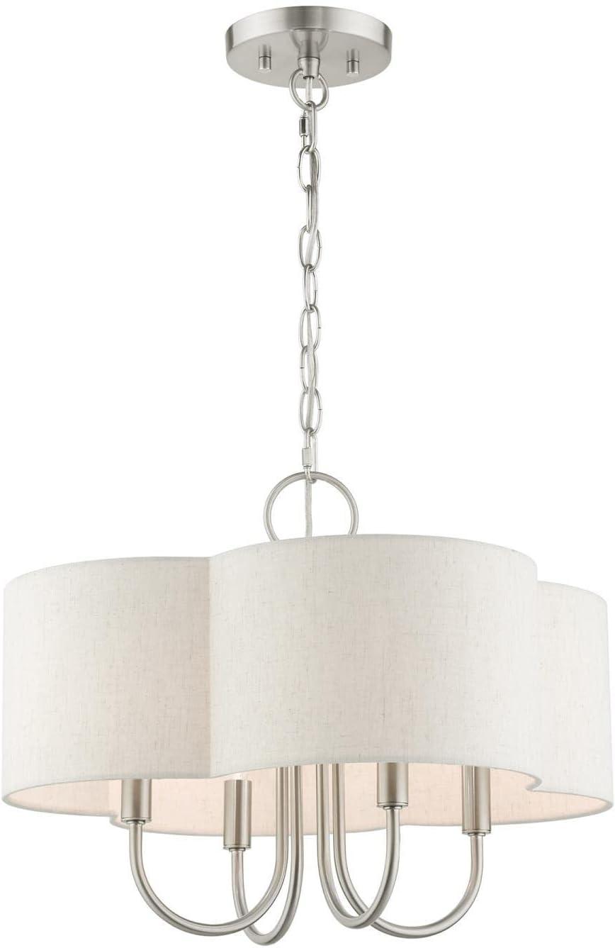 Livex Lighting Solstice 4 - Light Chandelier in  Brushed Nickel