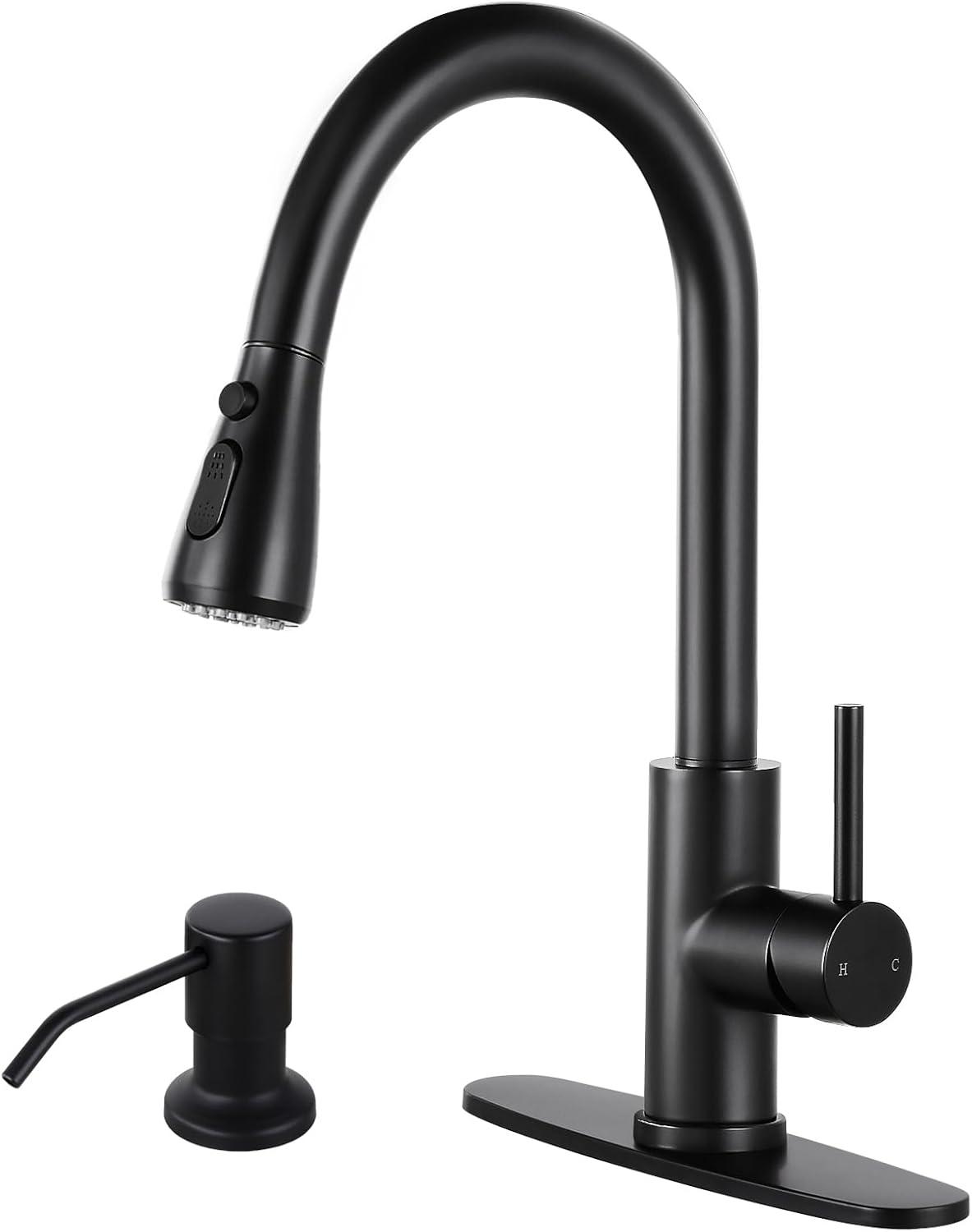 Babevy Pull Down Kitchen Faucet