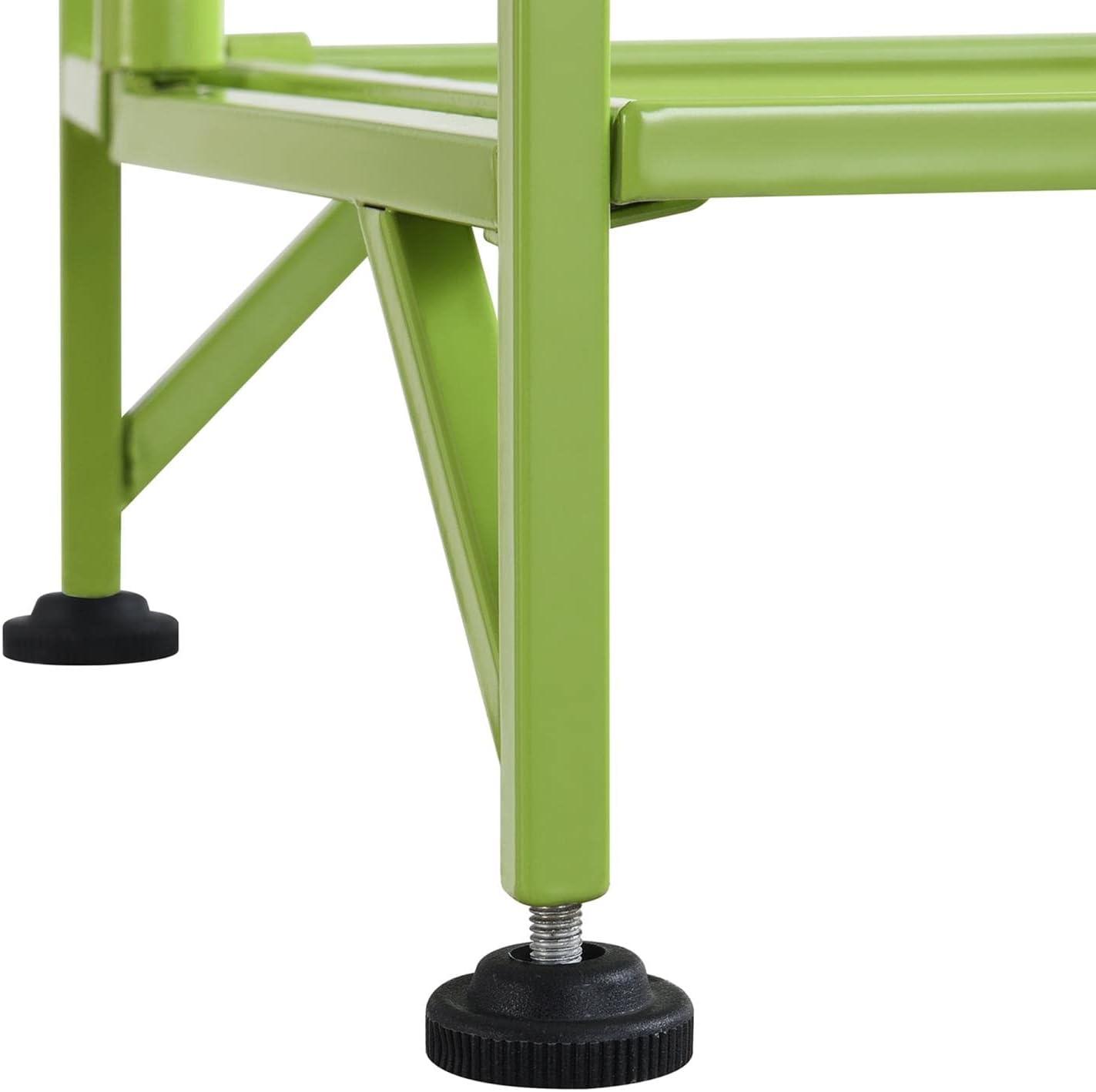 Convenience Concepts Xtra Storage 3 Tier Wide Folding Metal Shelf , Lime