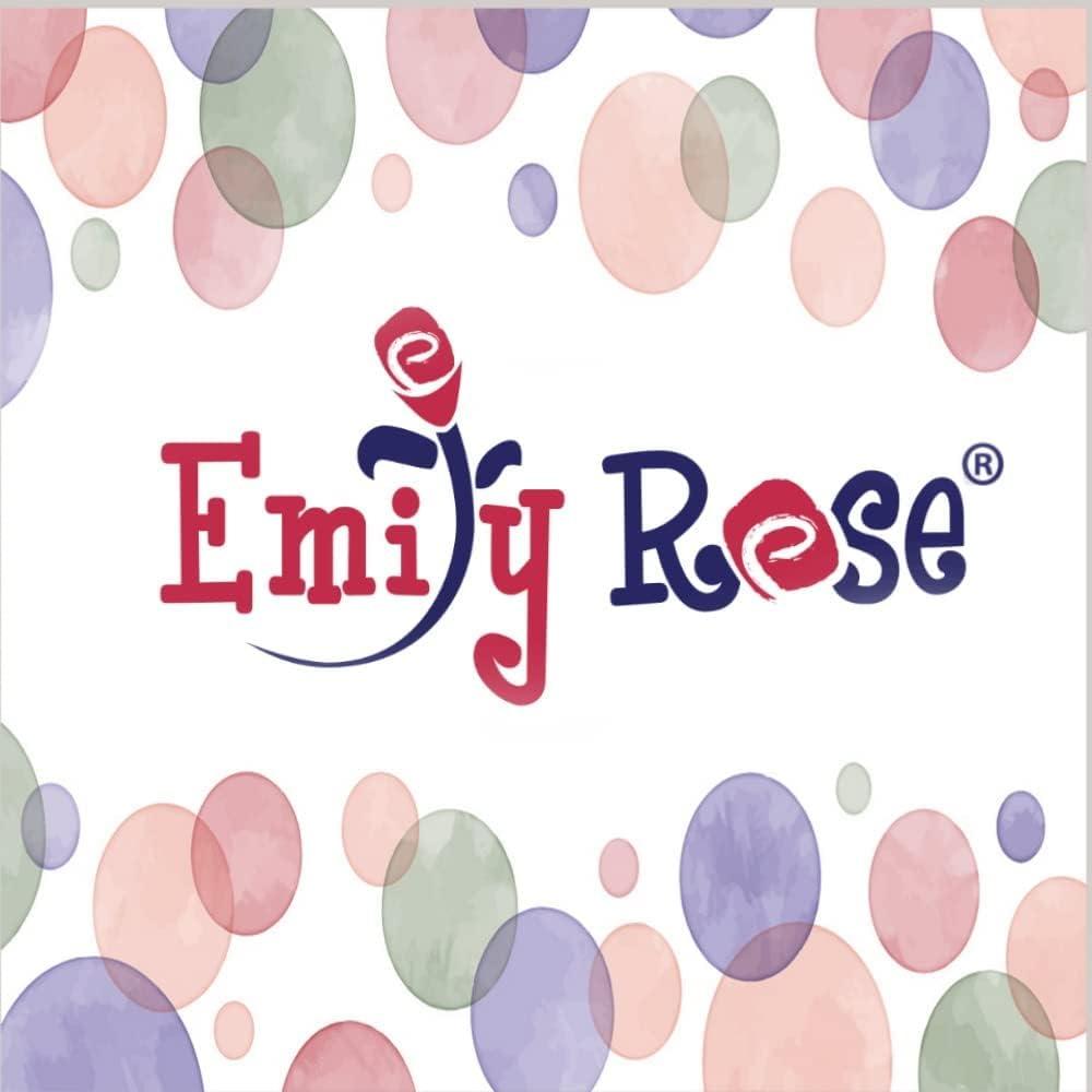 Emily Rose - Toy Baby Doll Crib Set for Little Girls, Changing Table Furniture with Clothes and Accessories Storage and Pockets, for 3+ Year Old Girls, Baby Doll Set and Accessories - White/Pink/Gray