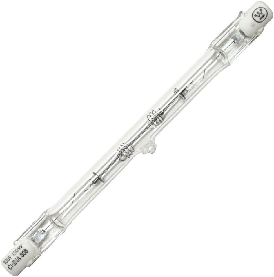 Clear Double-Ended Halogen Light Bulb for Commercial Use