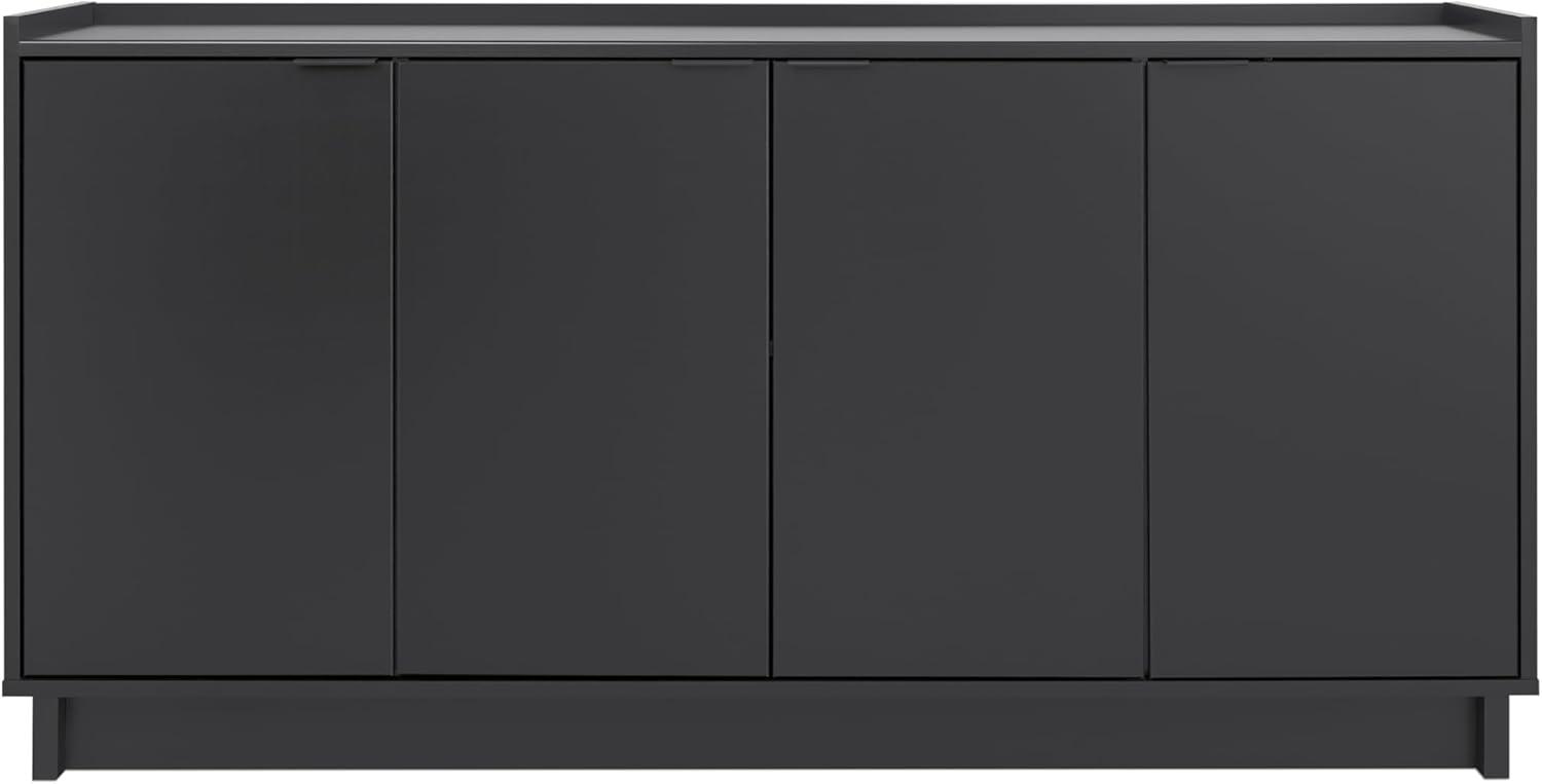 Prepac Simply Modern 4 Door Sideboard Console Table Cabinet