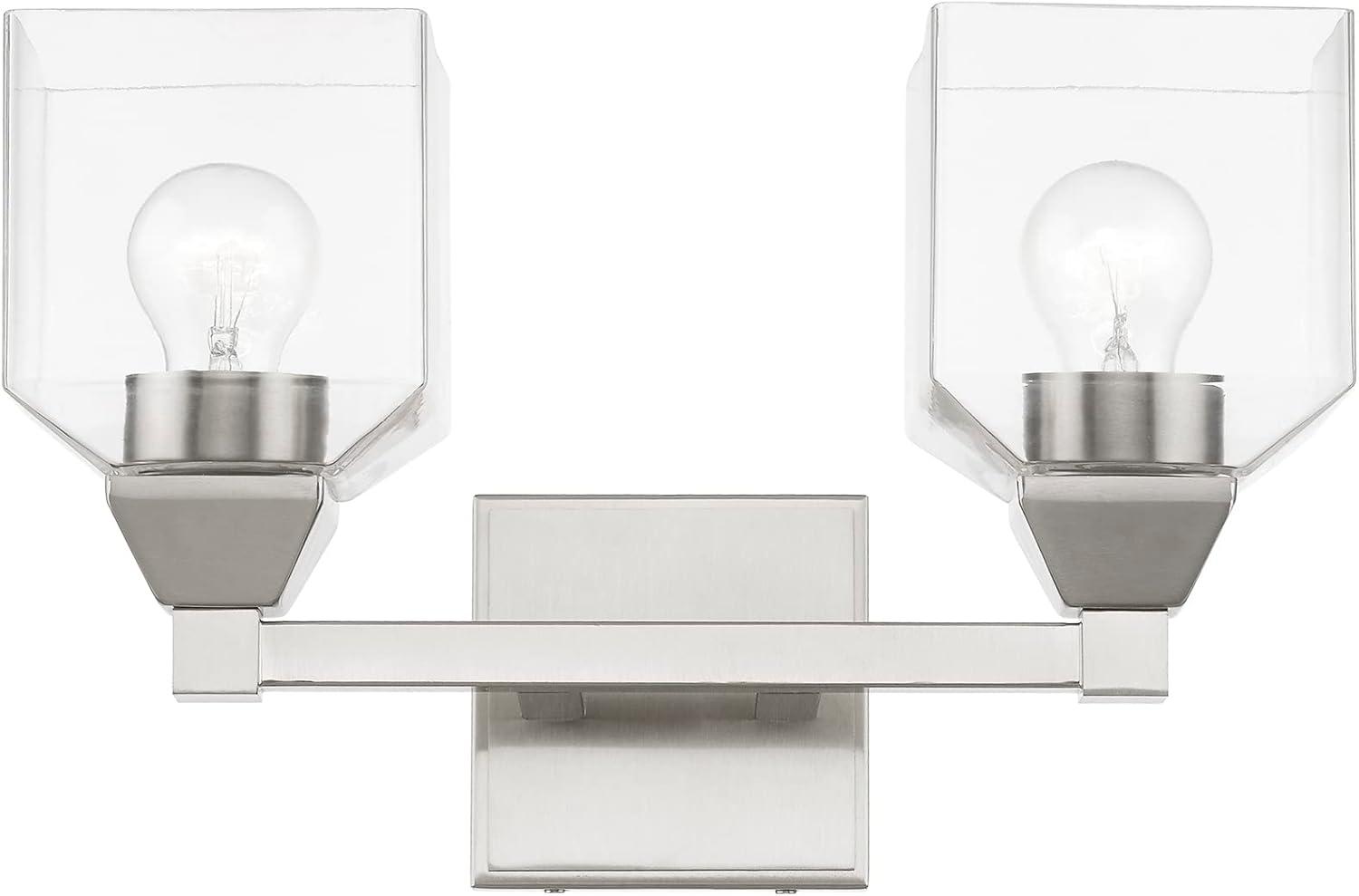 Livex Lighting Aragon 2 - Light Vanity in  Brushed Nickel