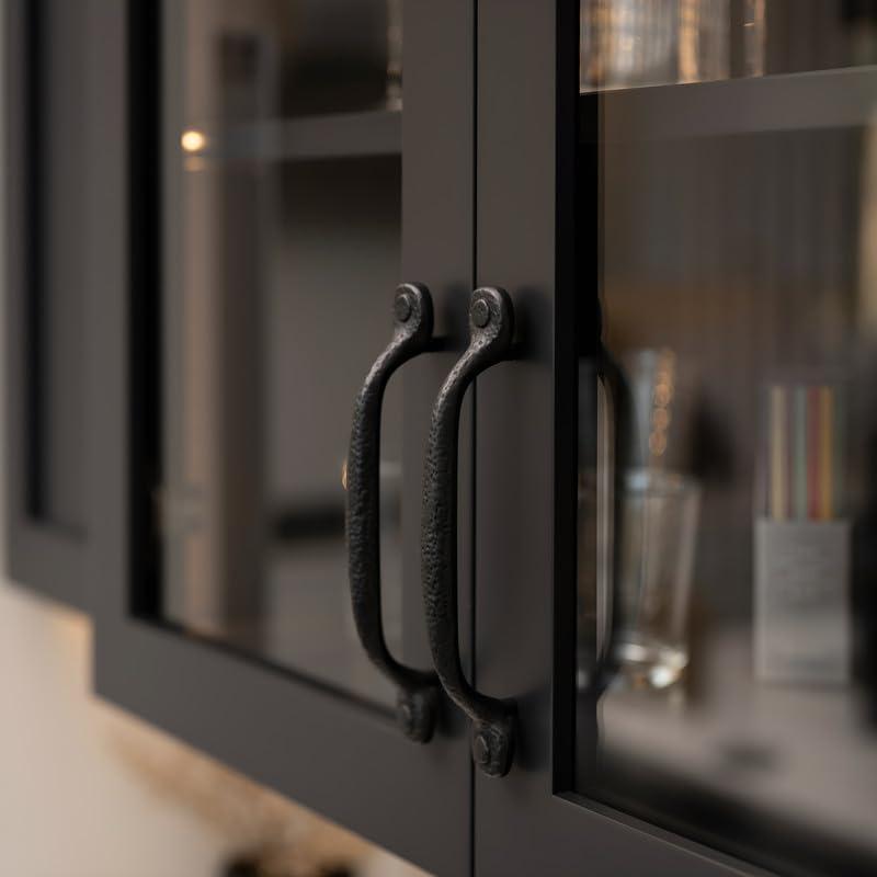 Refined Rustic Kitchen Cabinet Handles, Solid Core Drawer Pulls for Cabinet Doors, 3" & 3-3/4"(96mm)