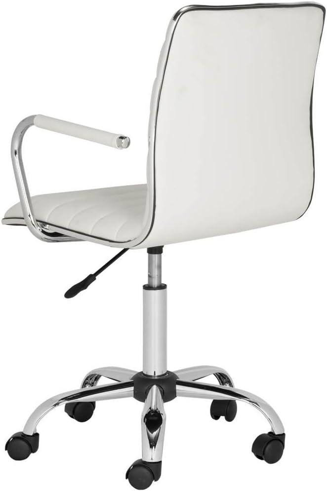 Jonika Swivel Desk Chair - White - Safavieh