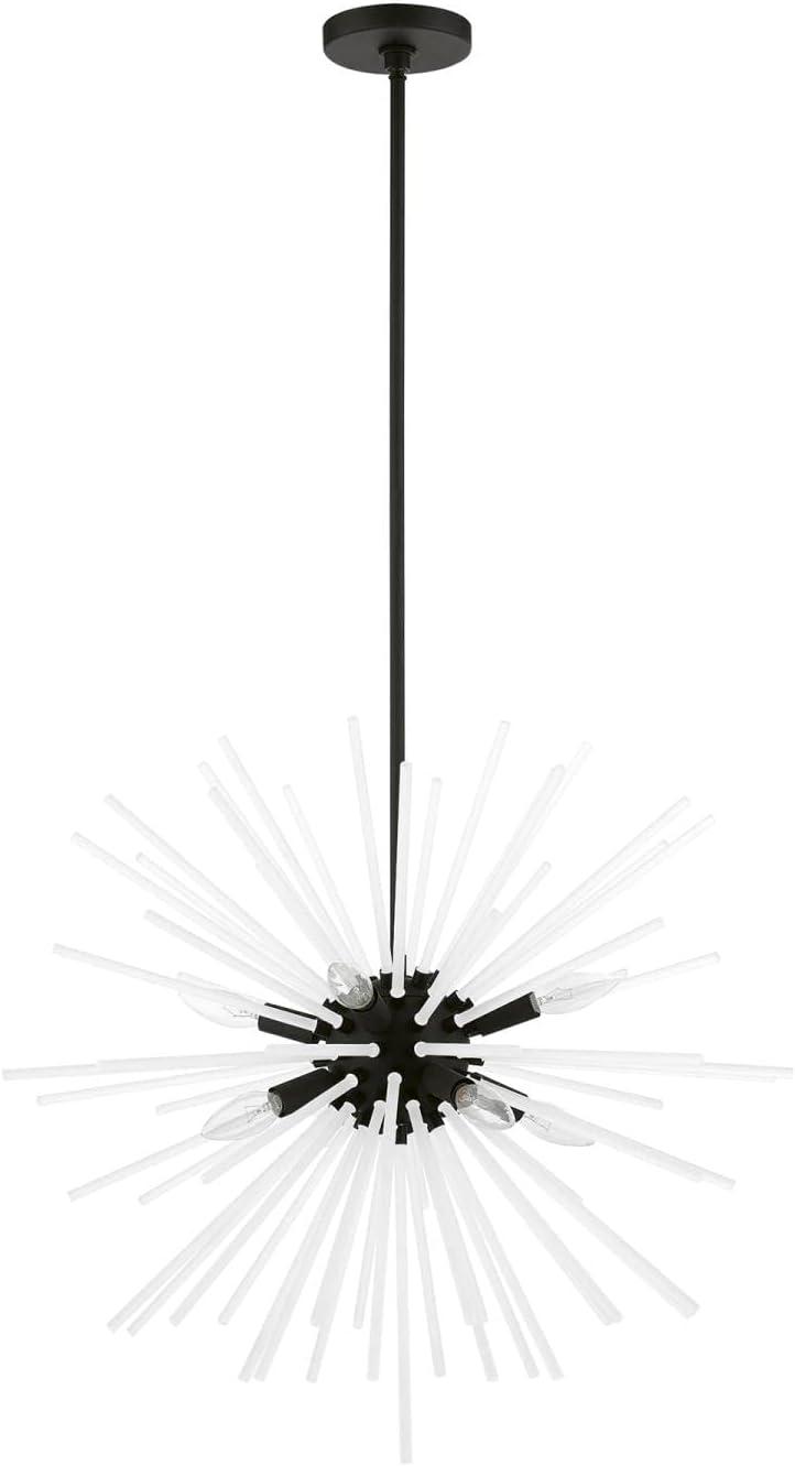 Livex Lighting Uptown 8 - Light Pendant in  Black