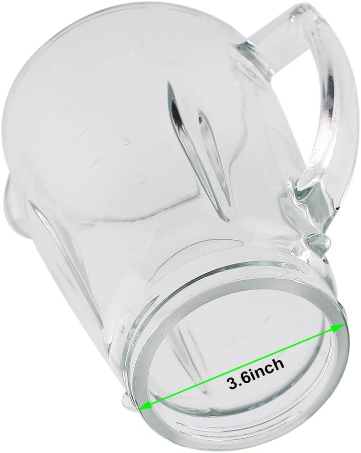 6-Cup Glass Jar Replacement Part 124461, Includes Lid, Compatible with Classic Series Blender